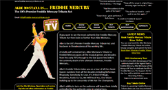 Desktop Screenshot of freddie-mercury-tribute.co.uk